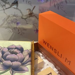 Three-Lifetime Lotus Silk Scarf  紫沁莲心真丝中方巾