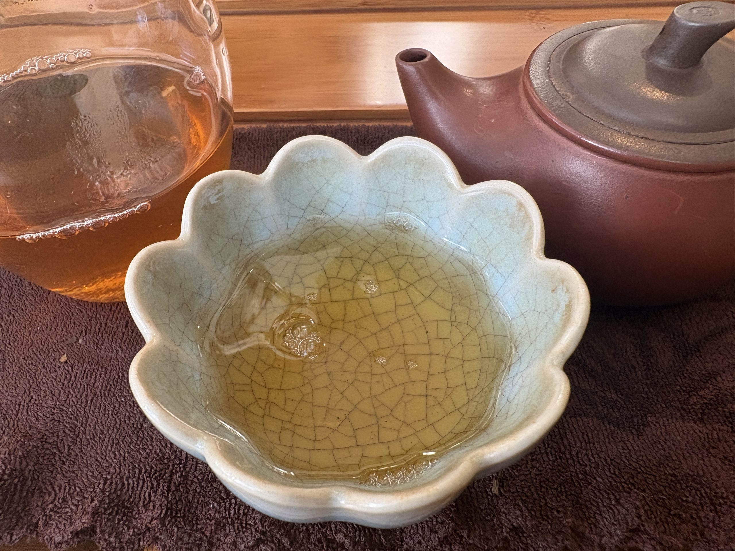 TaoHuaShan Old Tree Raw Puerh-2016 桃花山古树 丙申 桃源饼 - Image 5